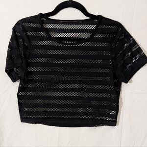 Silvian Heach Black Beach Cover Up, Small